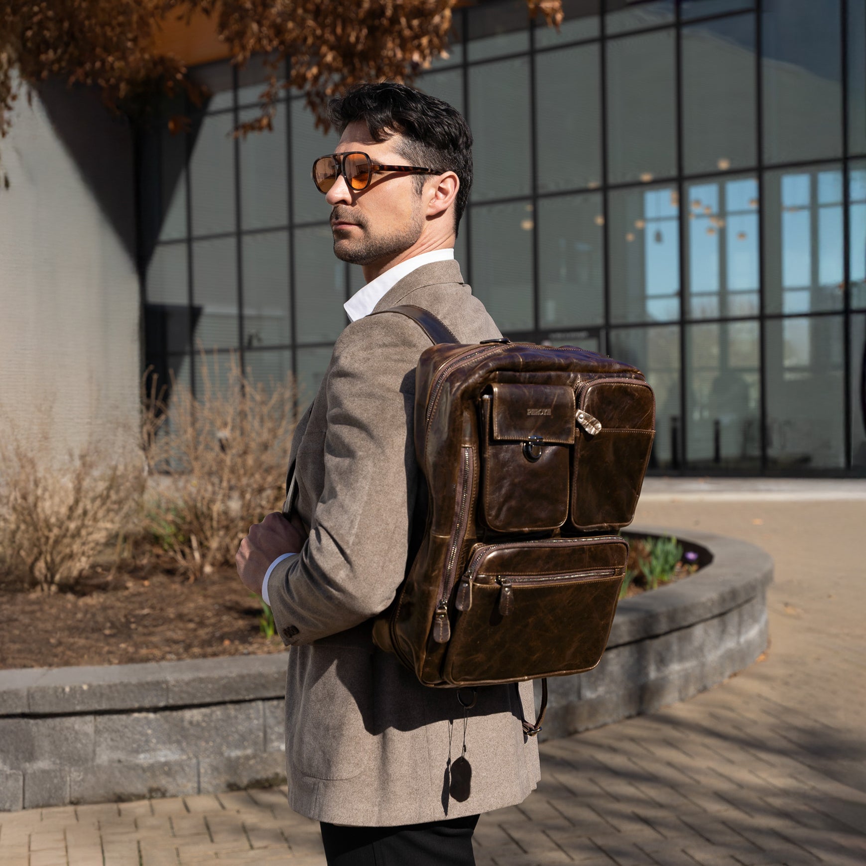 brown leather briefcase office bag laptop bag messenger bag men