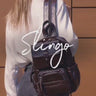 leather sling bag backpack for women maroon brown color small bag unique style hippie style leather bag