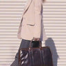 brown leather briefcase office bag laptop bag