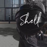 black leather backpack featured by peroye women model